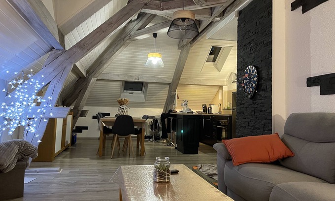 Corcieux Apartment | Pet-Friendly Loft with Ocean View near Gerardmer, Rated 10/10