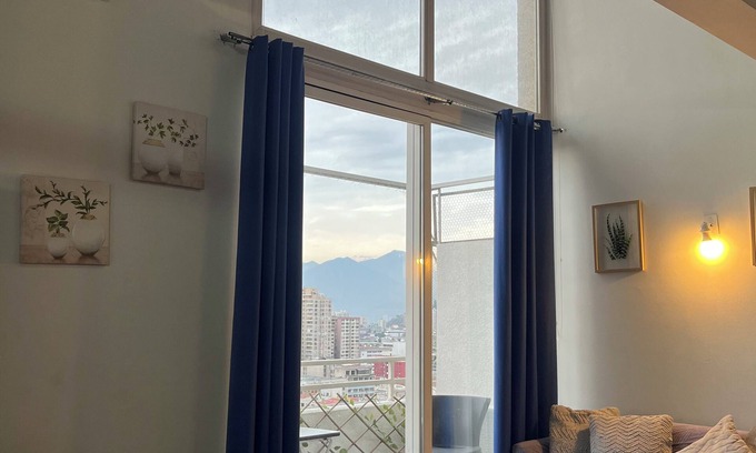 Downtown Santiago Apartment | Loft with city view