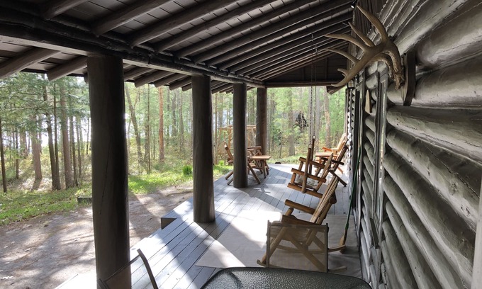Gaylord Cabin | Private Log Cabin Retreat with Waterfront and Scenic Views