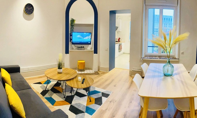 Poincare - Foch - Anatole France - Croix de Bourgogne Apartment | Tranquil Logement Prouvé Near Nancy Thermal & Sainte Marie