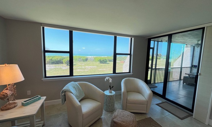 Sanibel Condo | Beachfront Bliss with Gulf Views - Family-Friendly Retreat