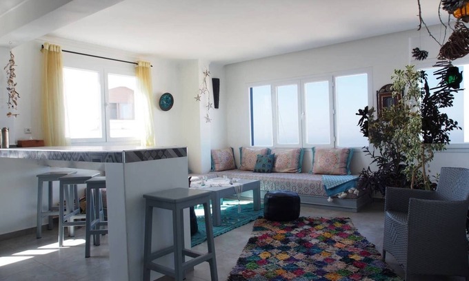 Tamrhakht Apartment | Sunny Oceanfront Retreat with Terrace and Pet-Friendly Amenities