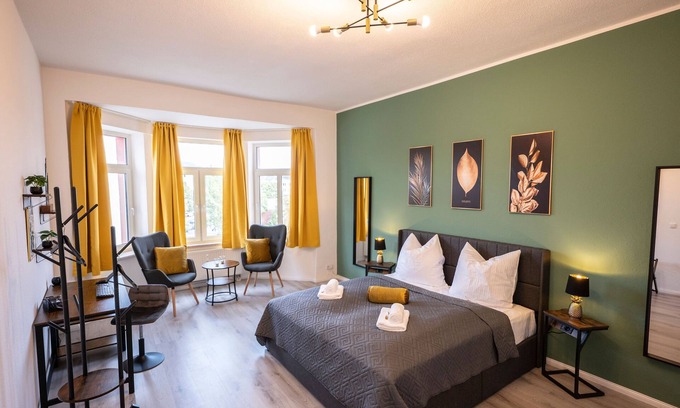 Chemnitz Apartment | Prime City Center Apartment with Top Amenities and Wi-Fi