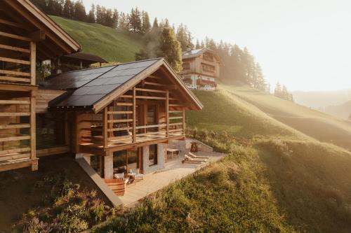 San Martino in Badia Apartment | Romantic Lominus Dolomites Chalet with Oceanfront Spa