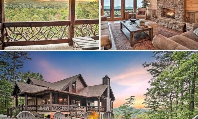 Ridges Over the Lake Cabin | Scenic Getaway with Game Room, Fire Pit & Pet-Friendly Options