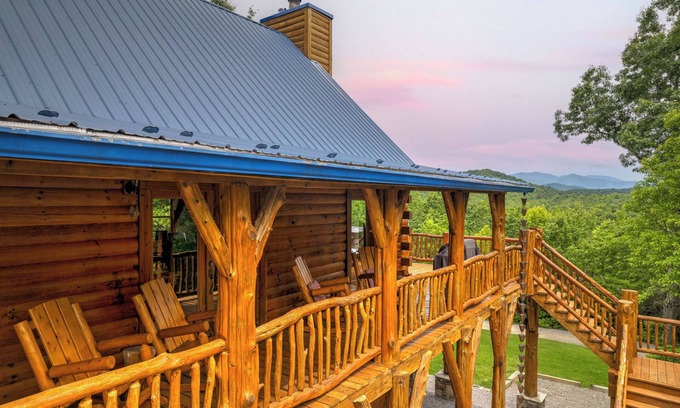 Black Mountain Cabin | HIGHROCK HAVEN: Scenic Views, Hot Tub & Game Room Fun
