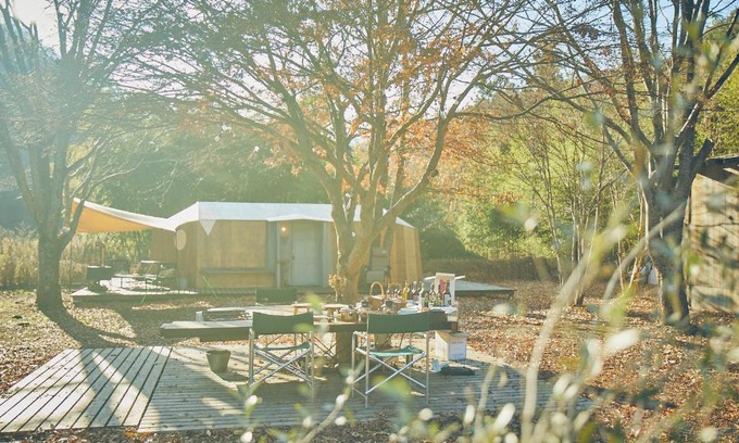 Fuefuki Cabin | Relax at LOOF Tiny House Camp with Hot Tub & Breakfast