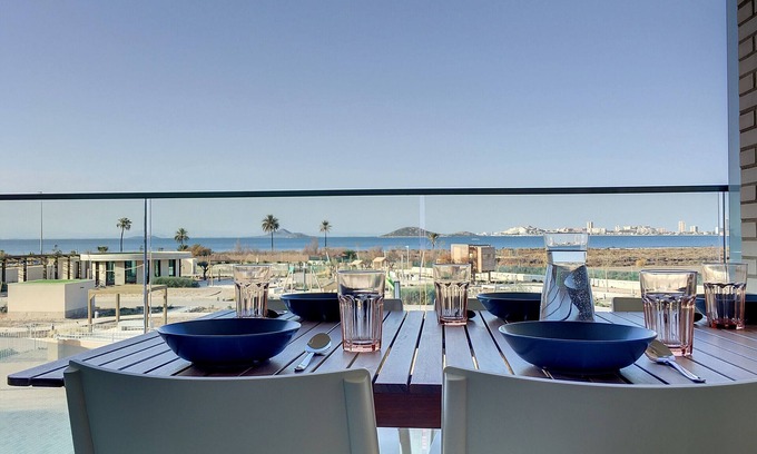 Diputacion de Rincon de San Gines Apartment | Relax at Los Flamencos Vista Playa with Stunning Ocean Views