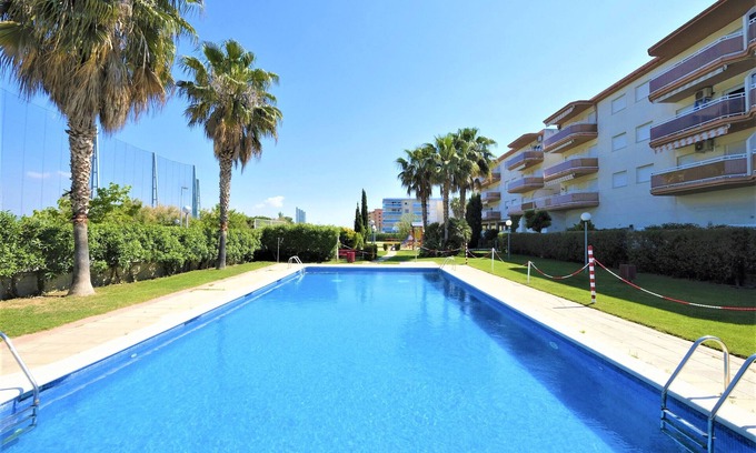 La Pineda Apartment | Relaxing RISCOS: Poolside Retreat, Steps from the Beach