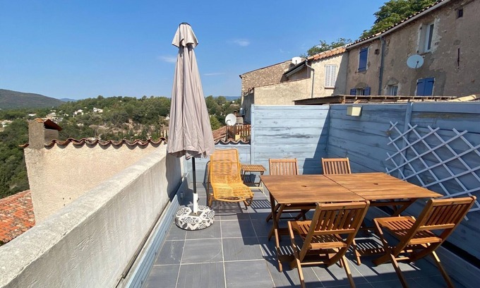 Bagnols-en-Foret House | Experience Lou Soleié: City Home with Rooftop Views