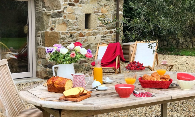 Saint-Quay-Perros House | Cozy Cottage at Louison's House by the Pink Granite Coast