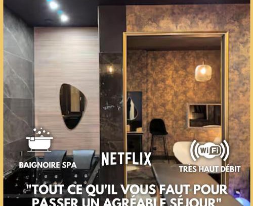 Vaise Apartment | Cozy Room Claire 1: Relax with Hot Tub & Dining Options