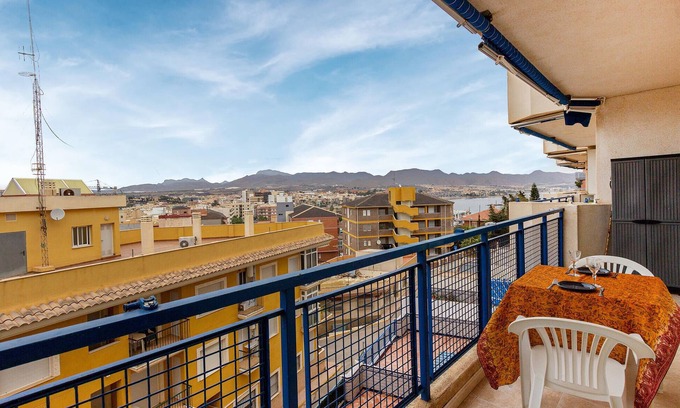 Puerto de Mazarron Apartment | Cozy 2-Bedroom Retreat with Oceanfront Views in Mazarrón
