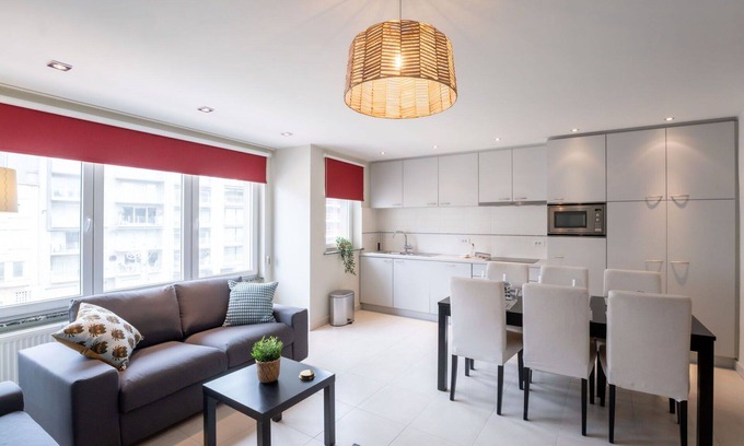 Blankenberge Apartment | Cozy Oceanfront Apartment for 4 with Pet Friendly Amenities