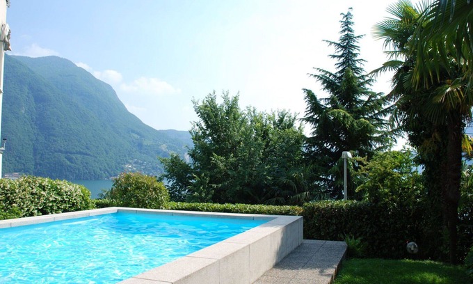 Castagnola Apartment | Cozy Apartment with Pool and Panoramic Lake View