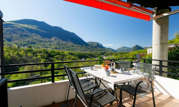 Capriasca Apartment | Cozy Apartment with Pool, Balcony & Panoramic Views