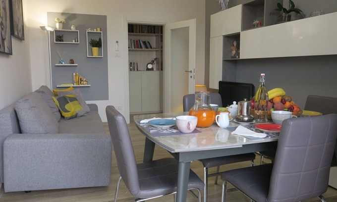 Savena Apartment | Cozy Apartment for 4 with A/C, WIFI, TV & Balcony