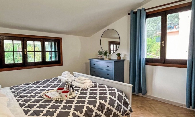 Dolcedo Apartment | Cozy Apartment for 4 with Pool, Pets Welcome & Ocean View