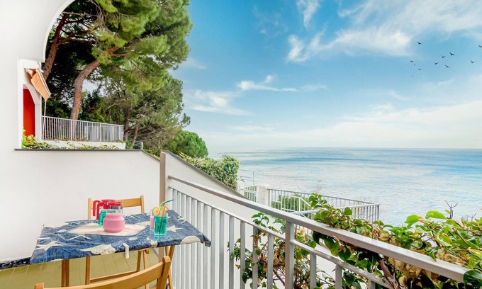Moneglia Apartment | Cozy Oceanfront Apartment Steps from the Beach