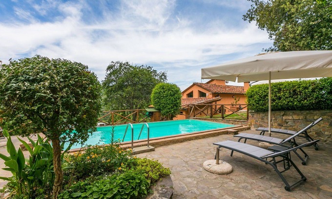 Castagneto Carducci Villa | Cozy Villa Apartment for 4 with Pool, A/C, and Pets Welcome