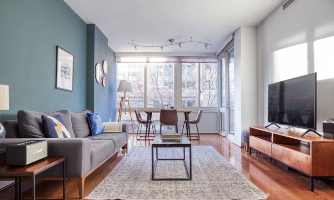 Foggy Bottom Apartment | Inviting Foggy Bottom 1BR with Gym and Rooftop Access
