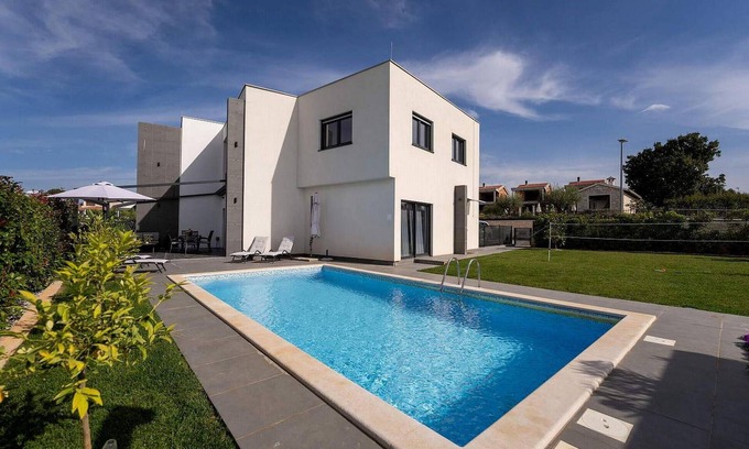 Kastelir House | Modern Villa Papillon with Pool Inspired by Butterfly Beauty
