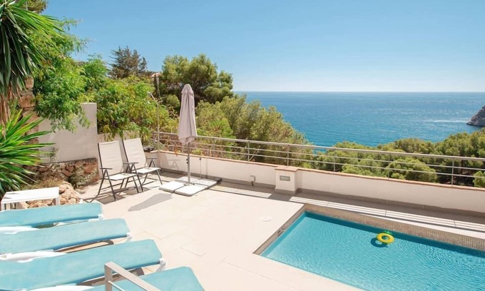 Almunecar Villa | Inviting House with Heated Pool, Spa & Sunny Terraces