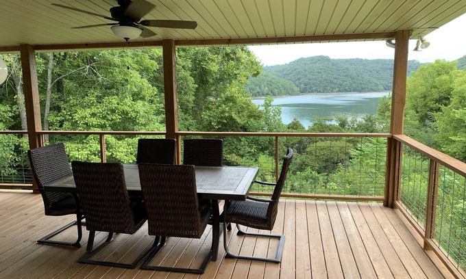 Baxter House | Idyllic Lakefront Retreat with Ocean Views & Family Amenities