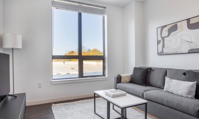 Newtonville Apartment | Cozy 2BR Newton Retreat with Gym & Pet-Friendly Amenities
