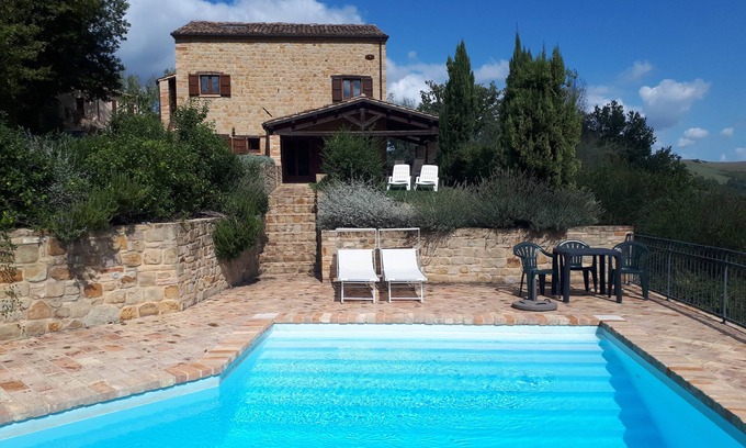 Gualdo House | Tranquil Stone Farmhouse with Pool and Breathtaking Views