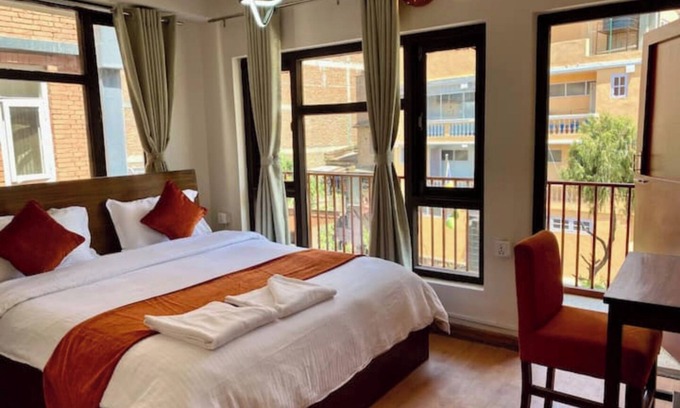 Thamel Apartment | Lovely Queen Room with balcony