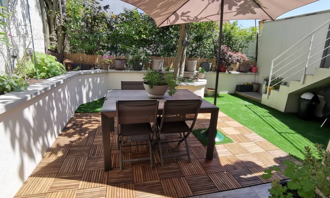 Rosny-sous-Bois Apartment | Tranquil Two-Bedroom Apartment with Garden Near Paris