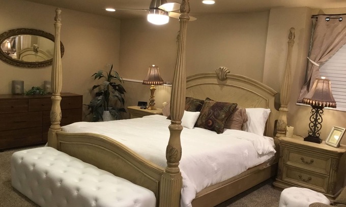 Roy Apartment | Relaxing Stay with Hot Tub Near Ogden and Hill AFB