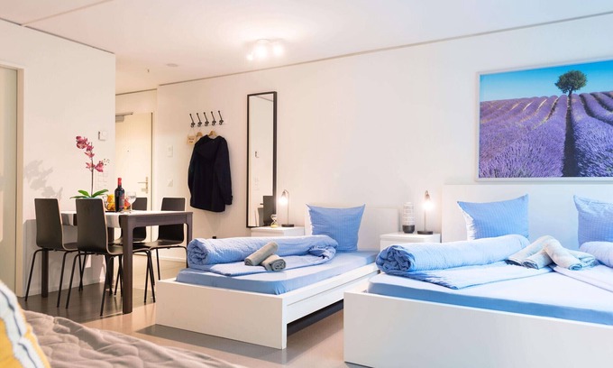 Lucerne Apartment | Elegant Allmend HITrental Apartment with Spa & Pet-Friendly