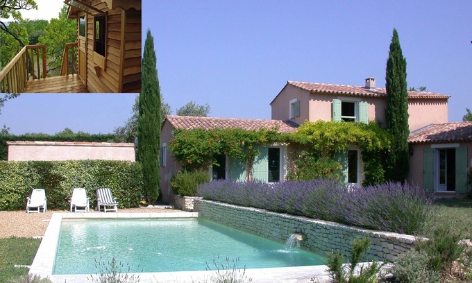 Croagnes Villa | Relaxing Luberon Villa with Heated Pool & Cozy Cabane