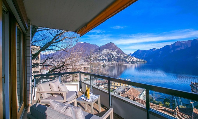 Lugano City-Centre Apartment | Experience Lake View Bliss at Lugano Motta, Switzerland