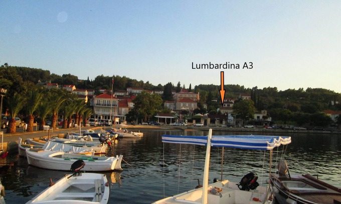 Lumbarda Apartment | Prime Location Lumbardina A3 with Pool & Breakfast Included