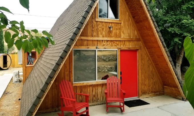 Bodfish Cottage | Triangle House: Pet-Friendly A-Frame with Barrel Sauna