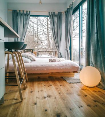 Wygielzow Ski Chalet | Modern Tiny House on Wheels with Hot Tub - Rated 9.3/10