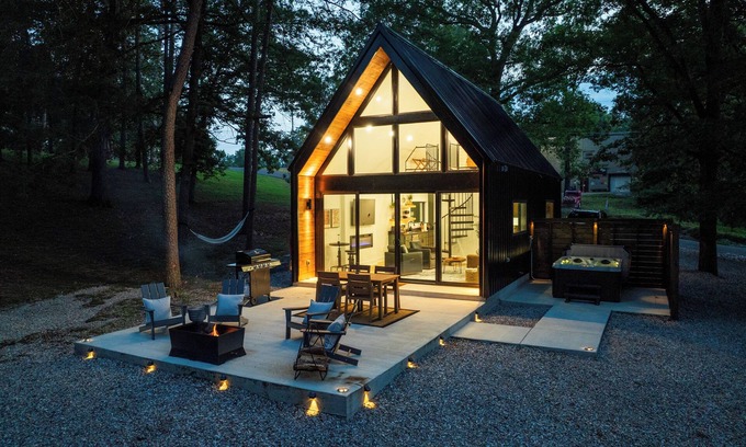 Rockwell Cabin | Lux A-Frame w/Hot Tub, Fire Pit, Kayaks & Views