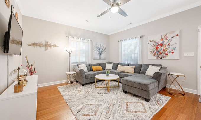 Durham House | Modern Downtown Retreat with King Beds and Full Kitchen