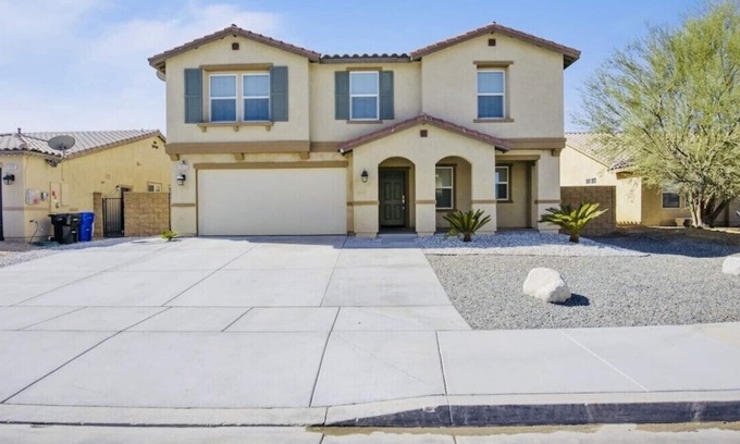 Victorville House | Modern 4BR Retreat in Victorville with Basketball & Firepit
