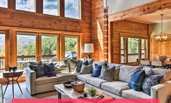 Boone Cabin | Cozy Cabin with Mountain Views, Fireplace & Game Room