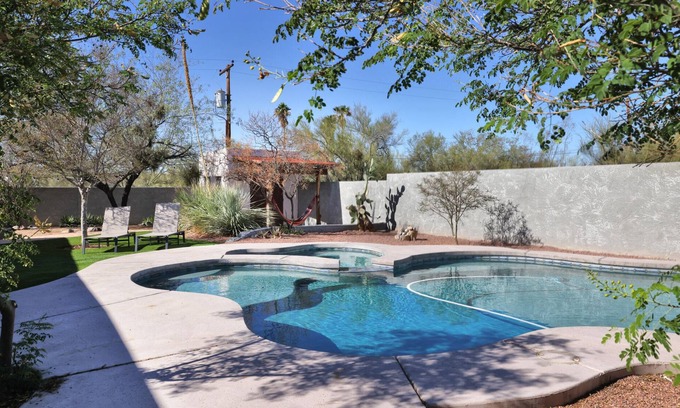 Casas Adobes House | Indulge in a Desert Oasis: Pool, Spa & Scenic Views