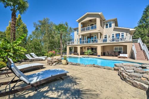 Grants Pass House | Premier Grants Pass Escape with Riverfront Views & Hot Tub!