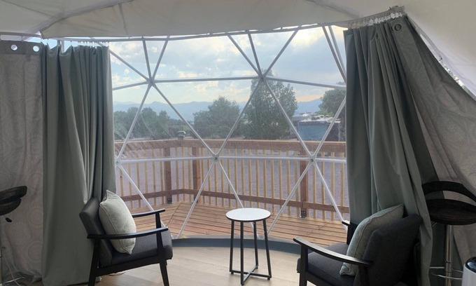 Canon City House | Luxe Glamping Dome | Queen Bed | Deck Views | Near Royal Gorge Bridge & Park