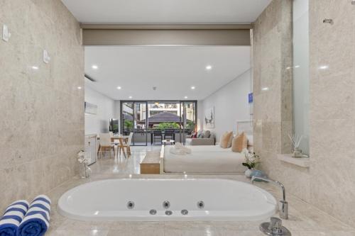 Casuarina Apartment | Elegant King Studio at Santai Resort with Pool & Hot Tub
