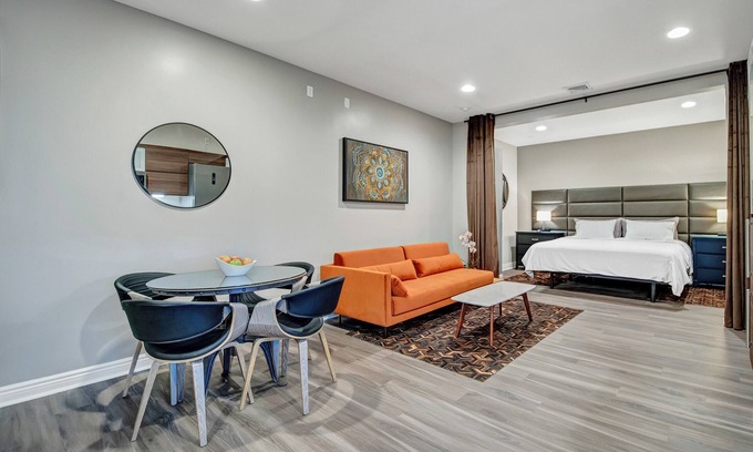 Warwick Apartment | Elegant Loft on Main St. - Spa, Pool & Designer Kitchen