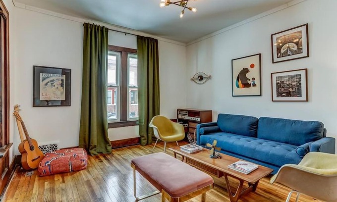 Mexicantown - Southwest Detroit House | Elegant Mid-Century Townhouse with Family-Friendly Vibes