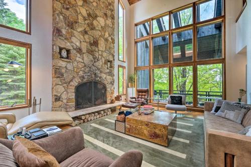 Plymouth House | Elegant Plymouth Chalet with Indoor Pool and Three Decks